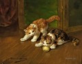 クリューを演奏する子猫 アルフレッド・ブルネル・ド・ヌーヴィル